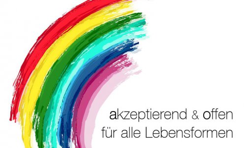 Regenbogen A&O akzeptierend und offen